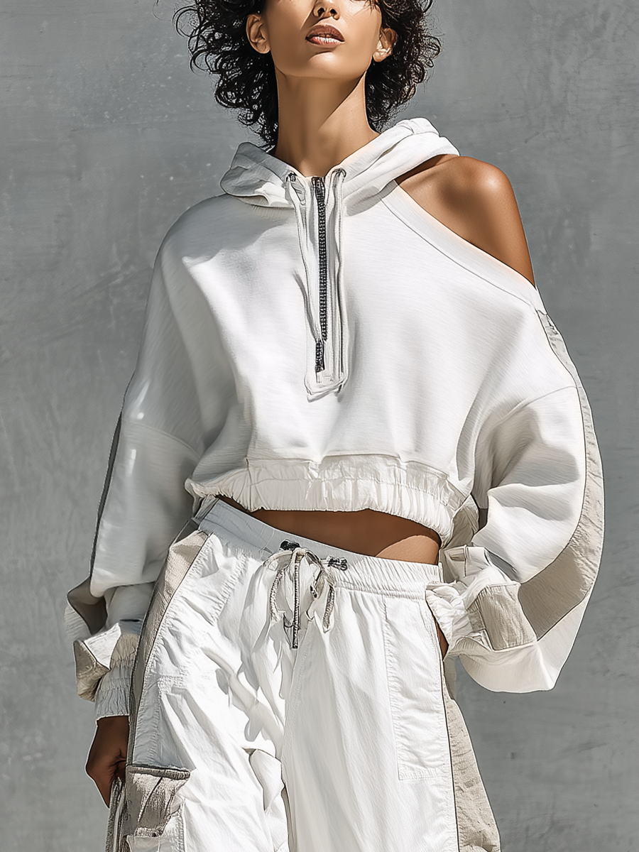 Asymmetrical Hoodie Set