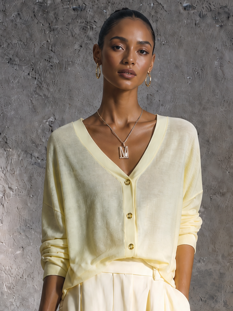 Mia V Neck Set