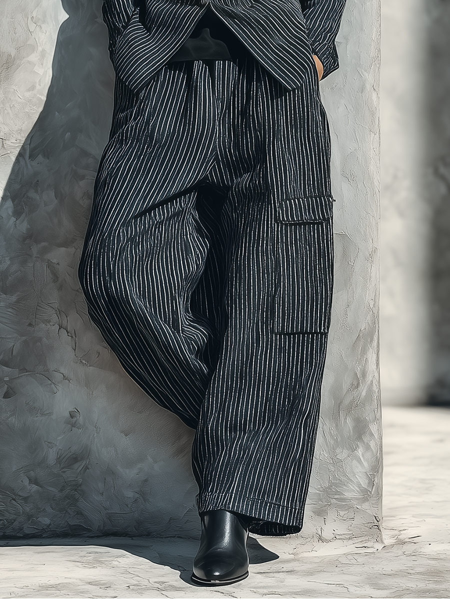 Stripe Blazer Set