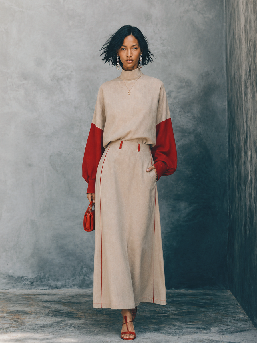 Khaki Knit Set