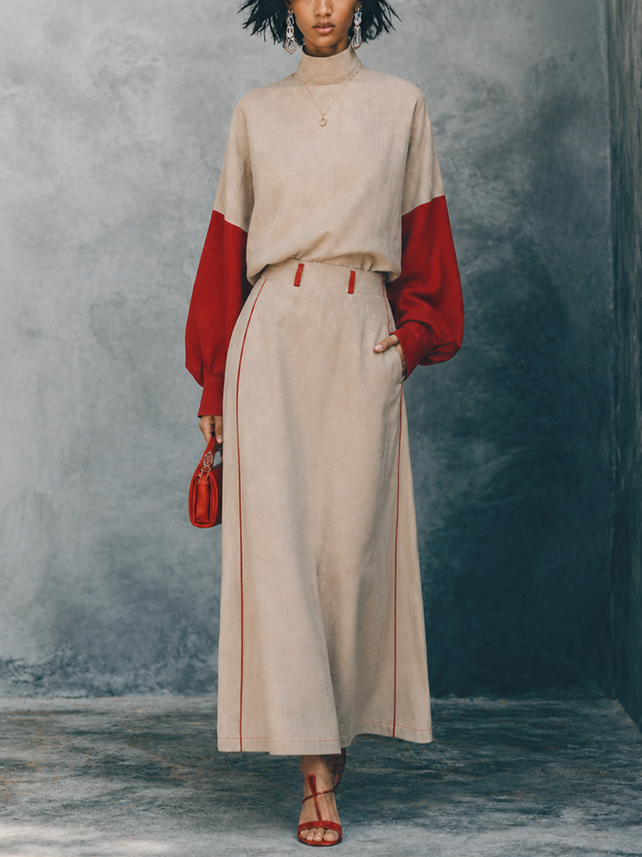 Khaki Knit Set