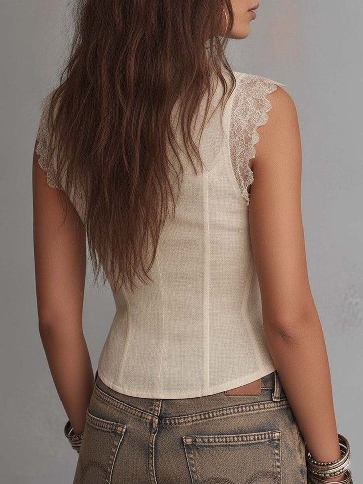 Ruffle Lace Corset