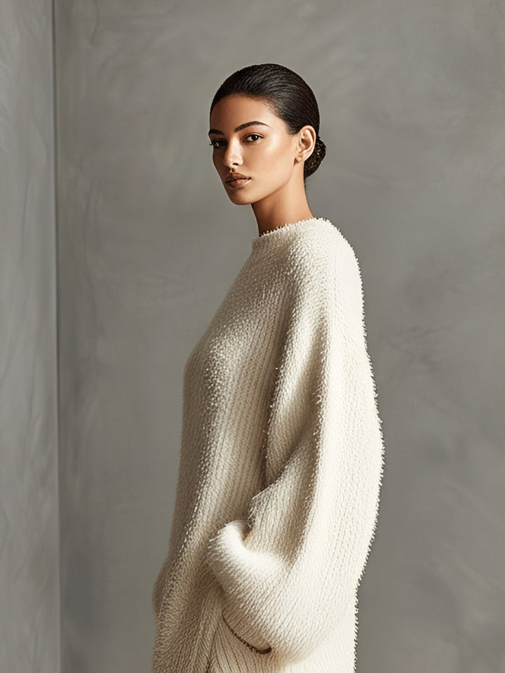 Mink Knit Midi Dress