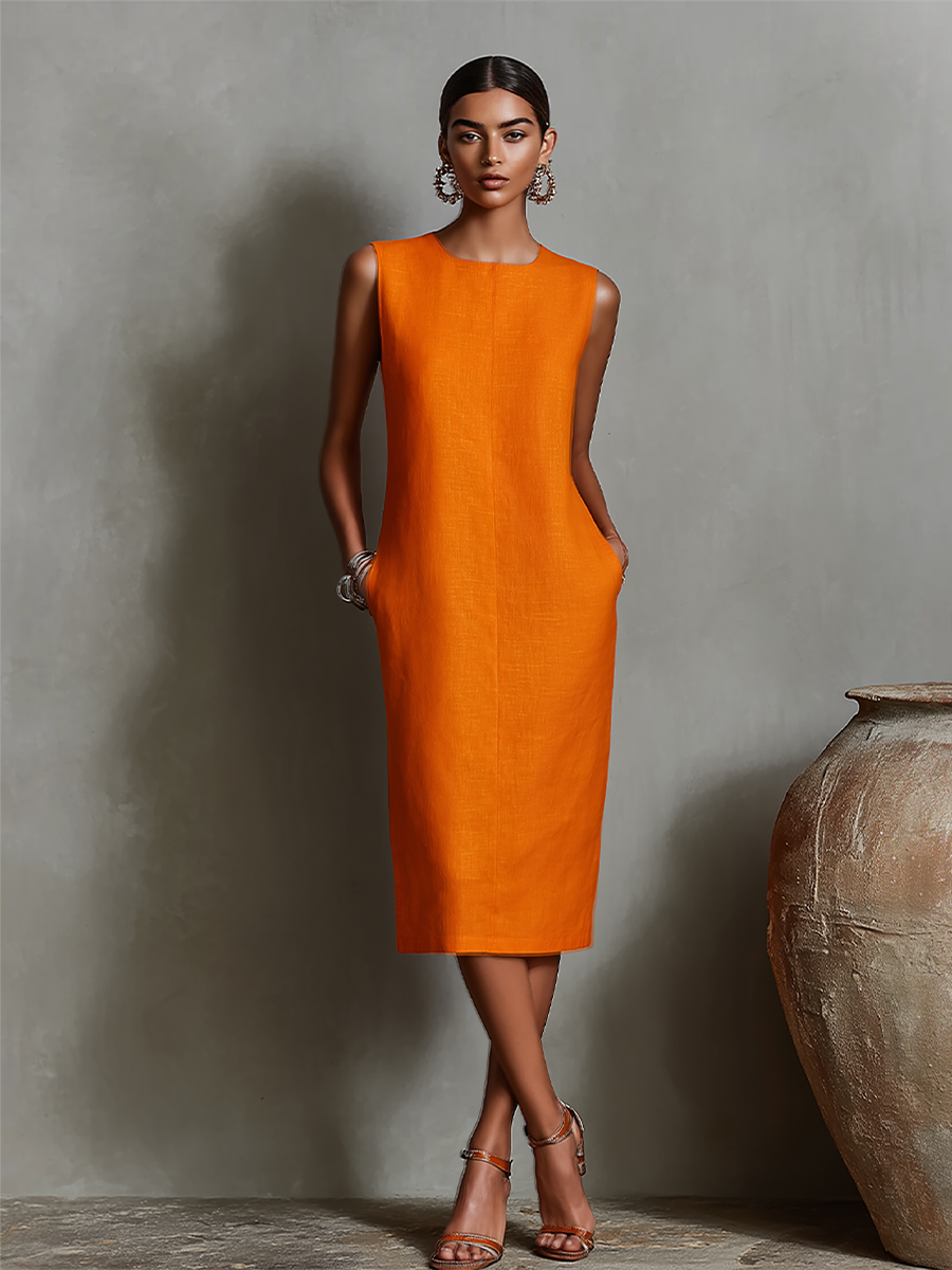 Linen Shift Dress