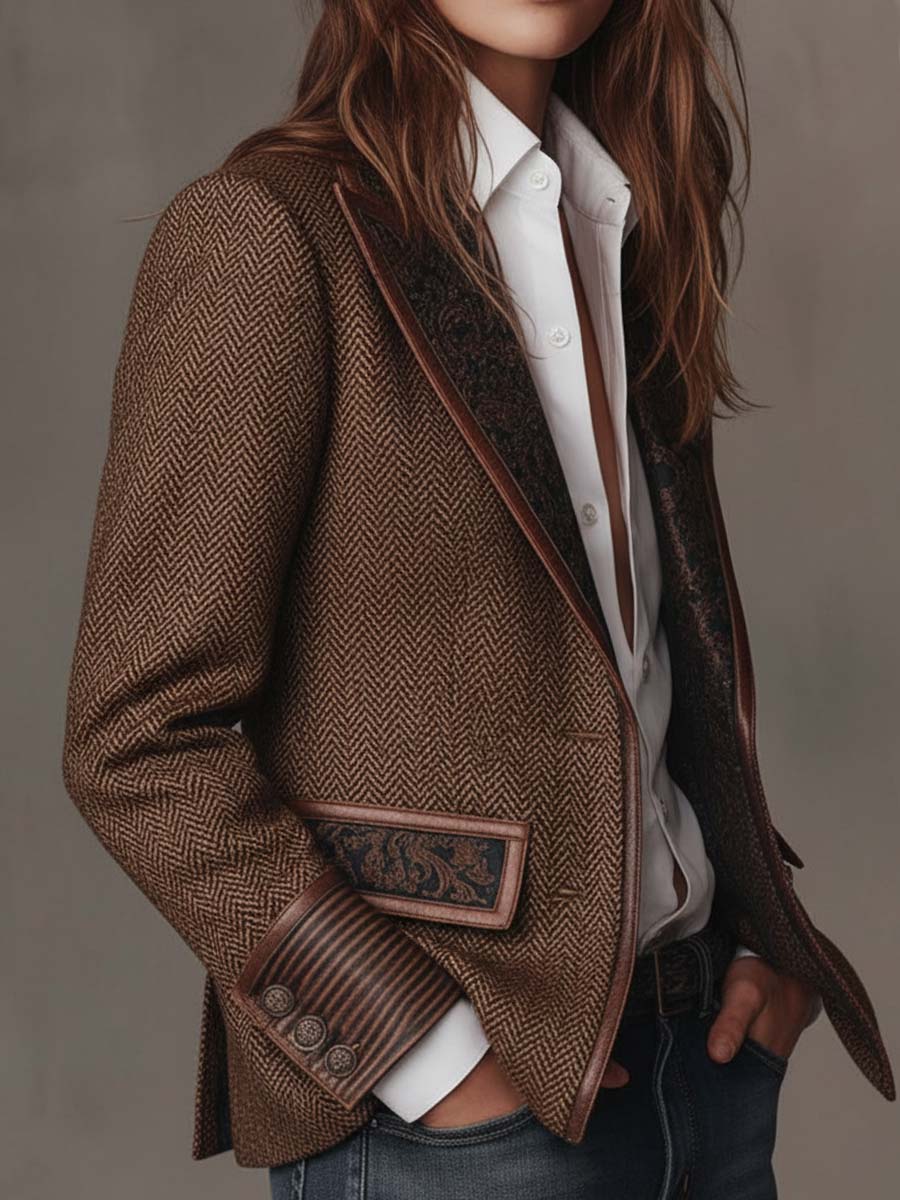 Herringbone Blazer