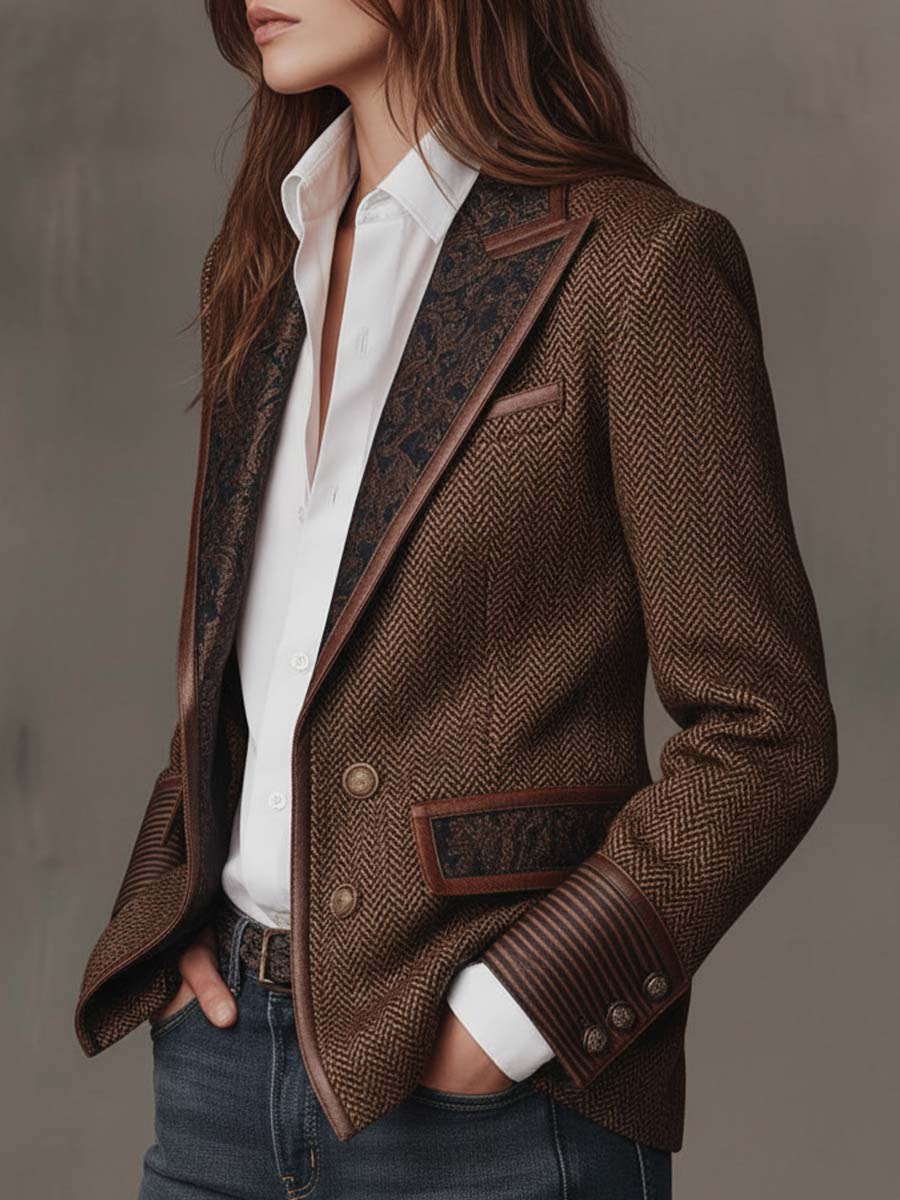 Herringbone Blazer
