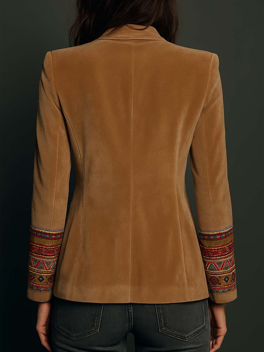 Embroidered Blazer