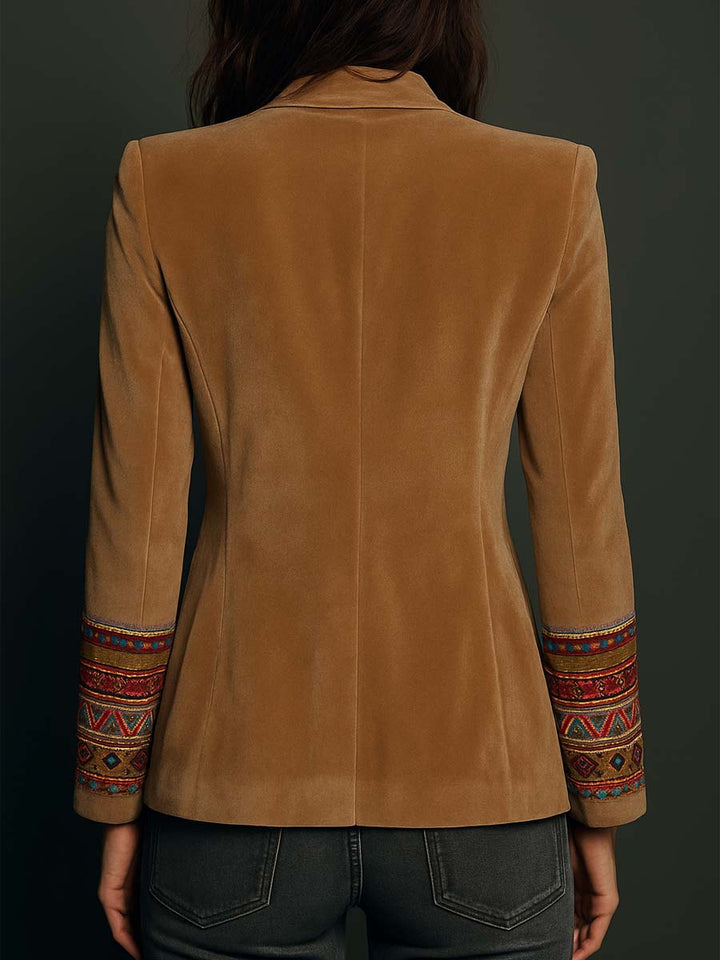 Embroidered Blazer