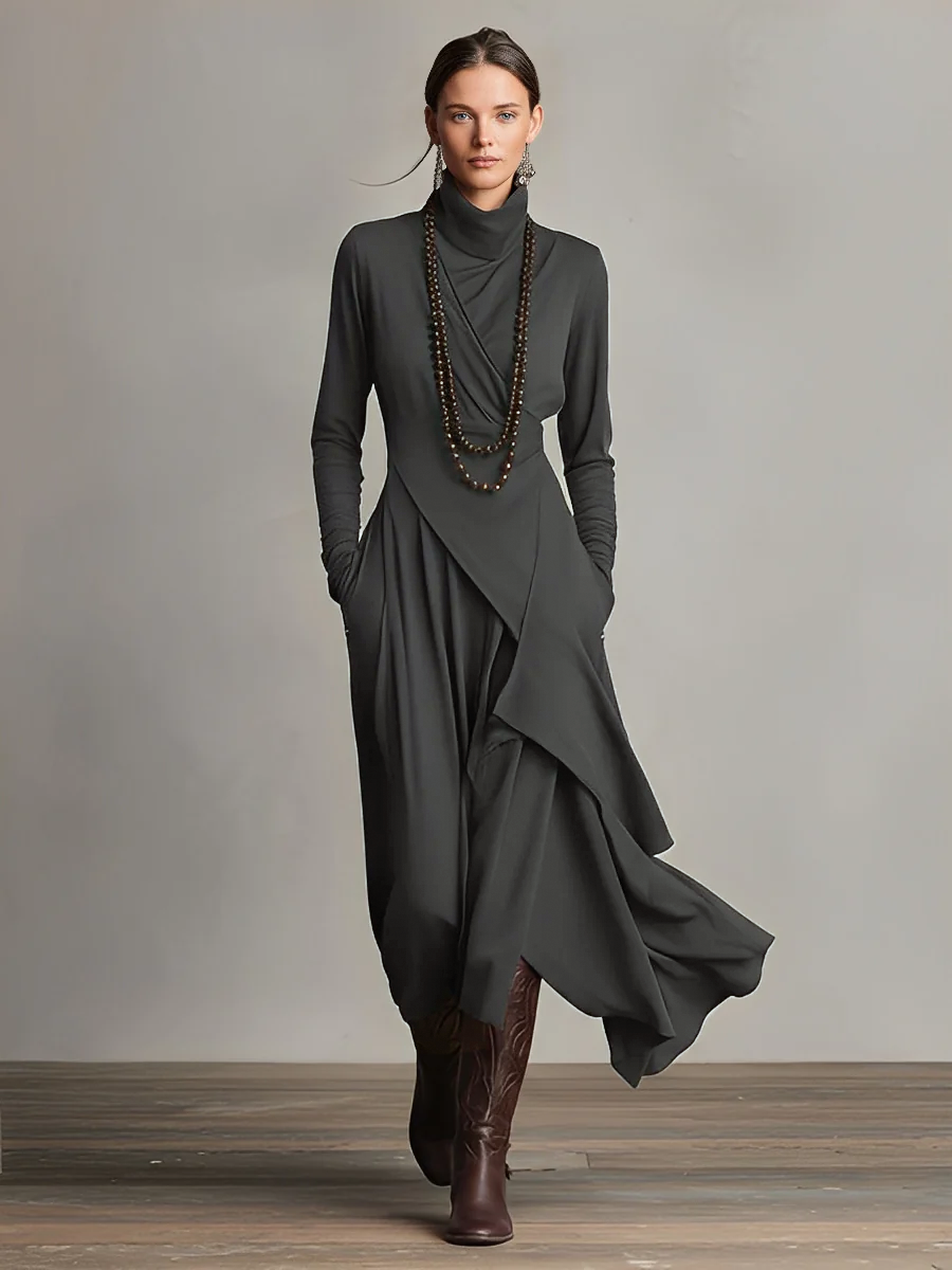 Draped Maxi Dress