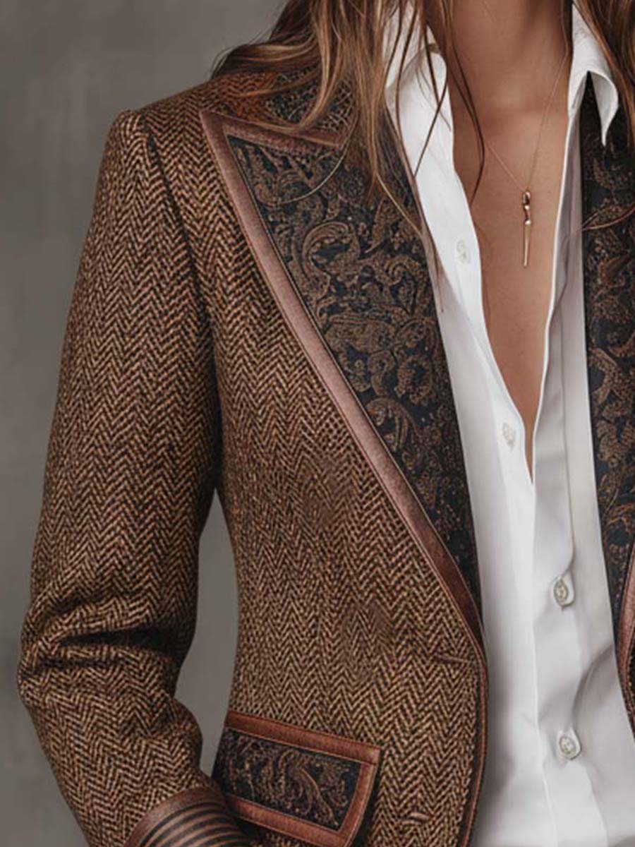 Herringbone Blazer