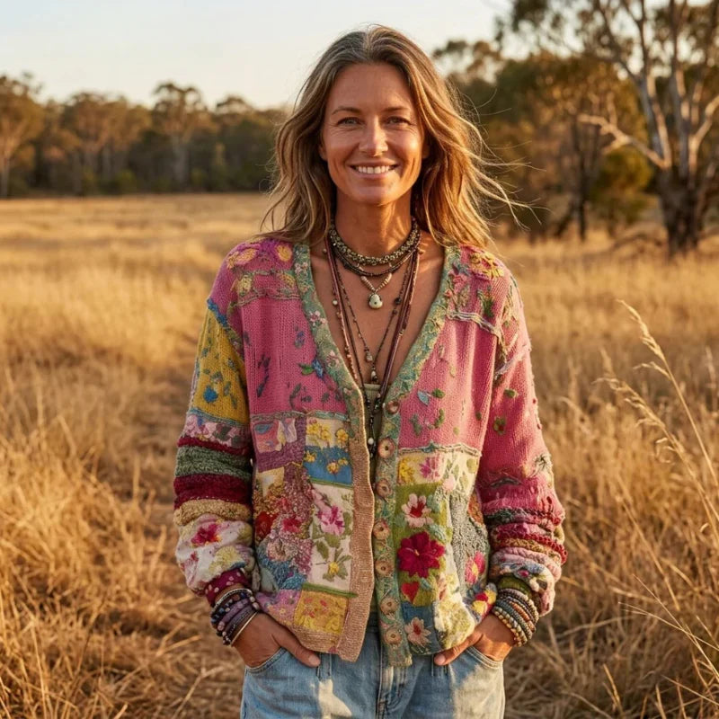 Patchwork Bloom Cardigan
