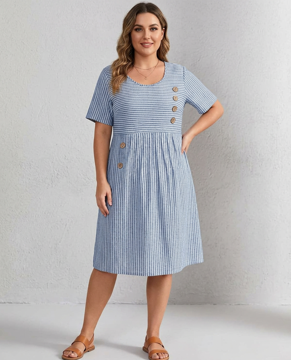 Pia Striped Dress