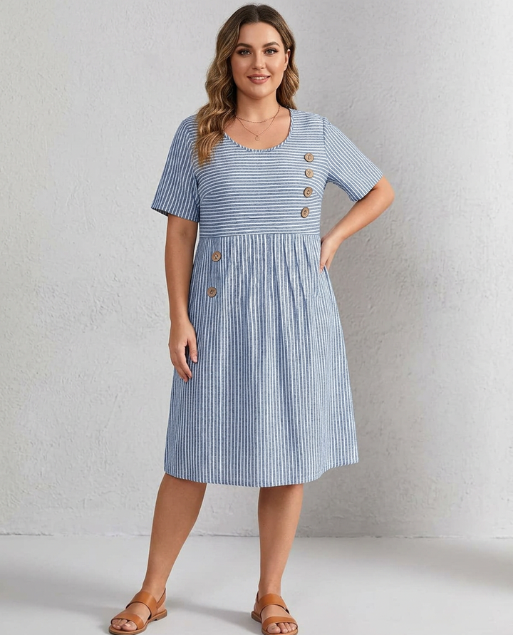 Pia Striped Dress