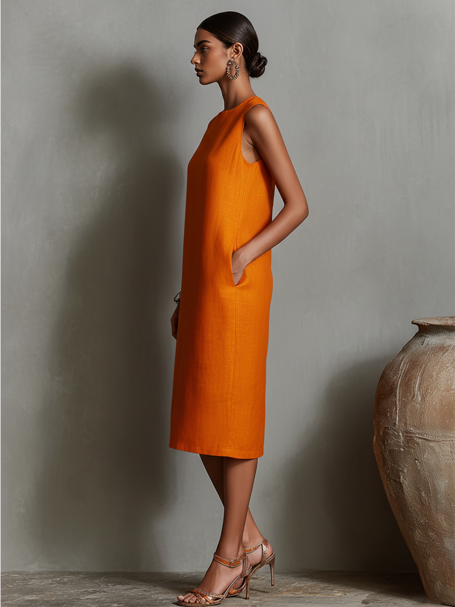 Linen Shift Dress
