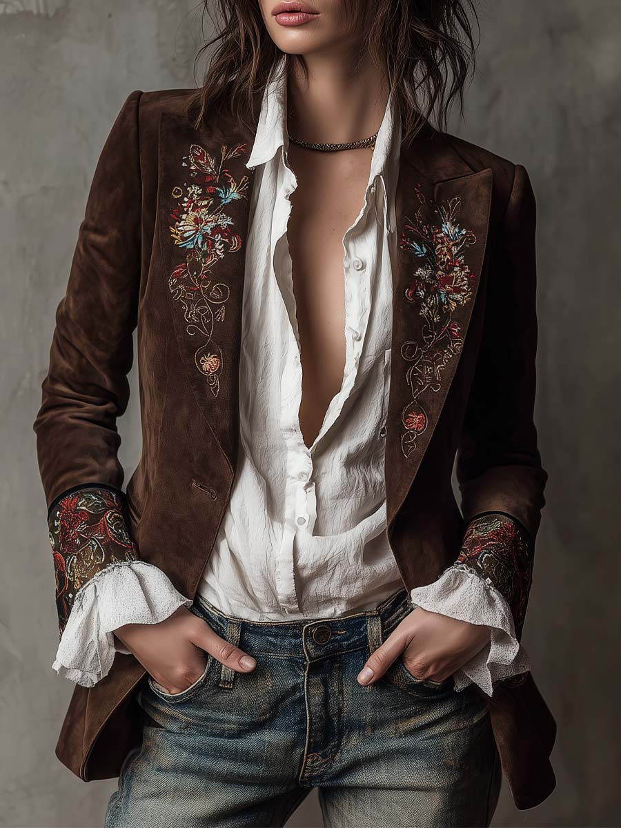 Suede Blazer Clara