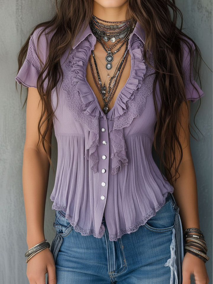 Lavender Lace Blouse