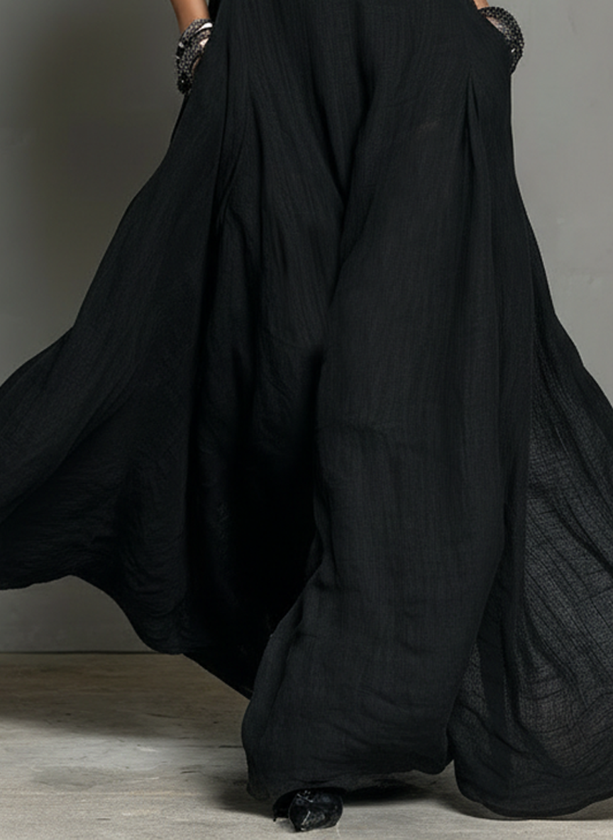 Linen Blend Maxi Dress