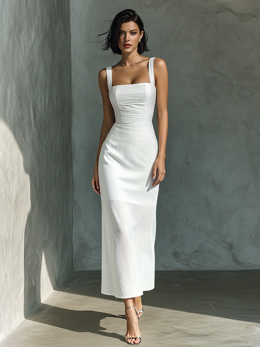 Linen Midi Dress