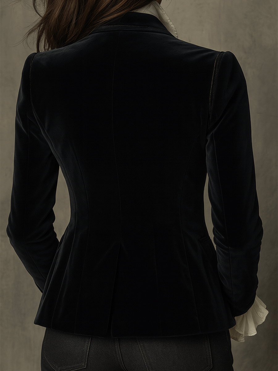 Black Velvet Blazer