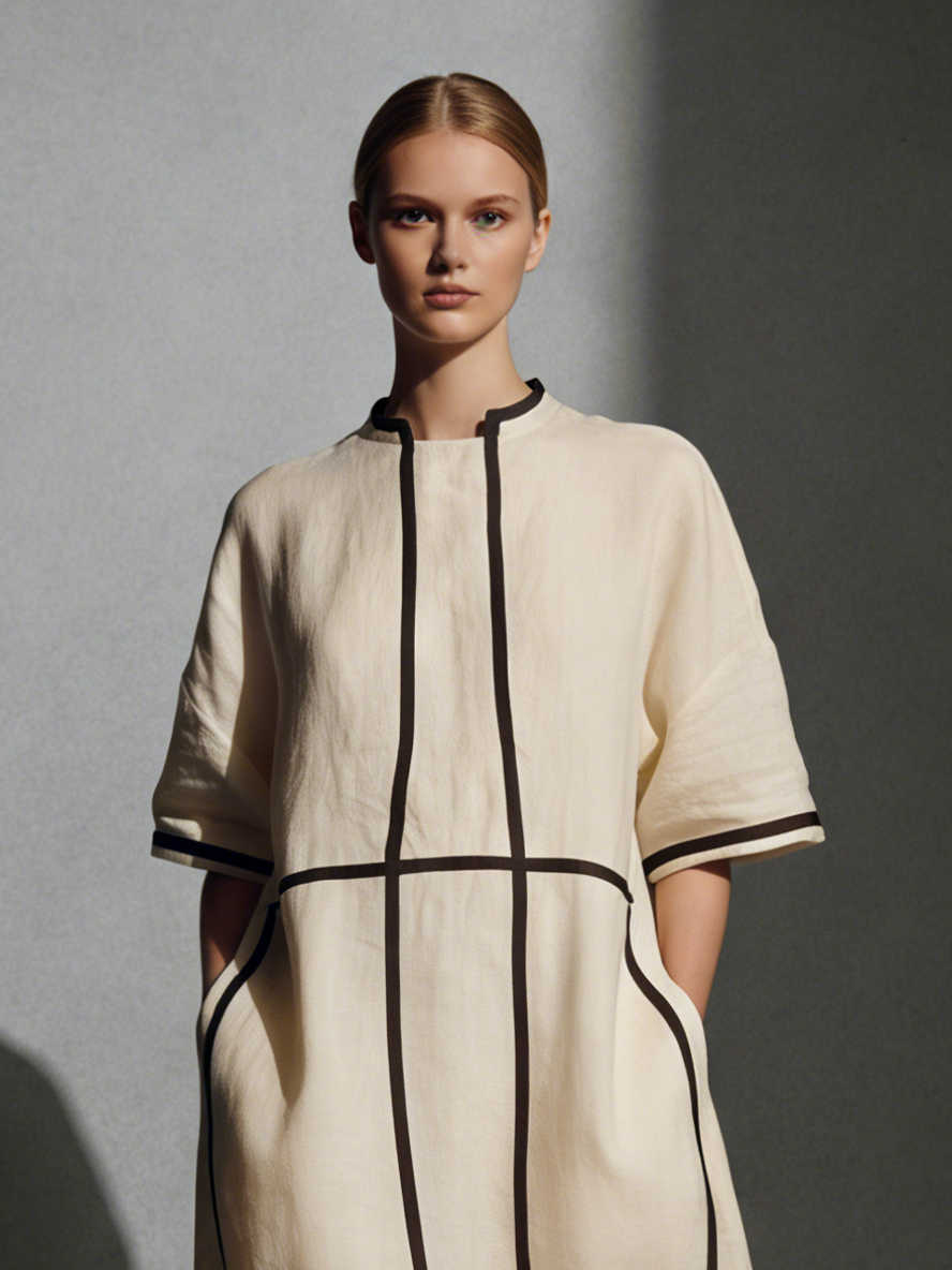 Linen Blend Maxi Dress