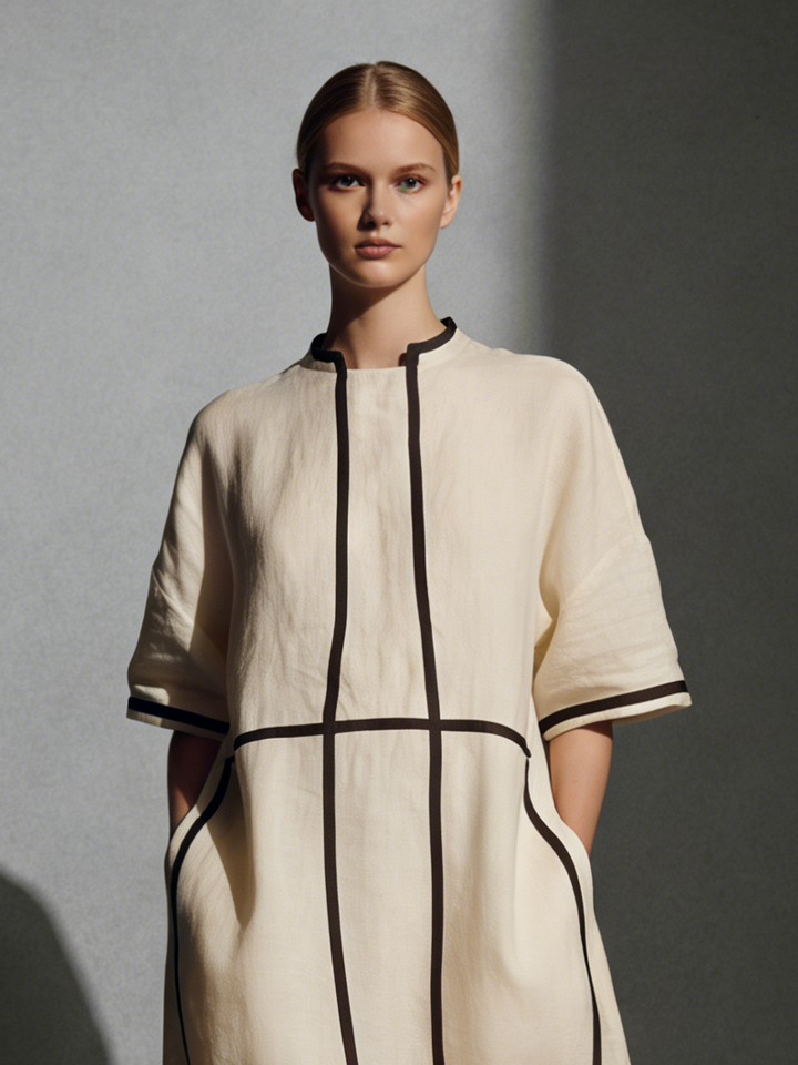 Linen Blend Maxi Dress
