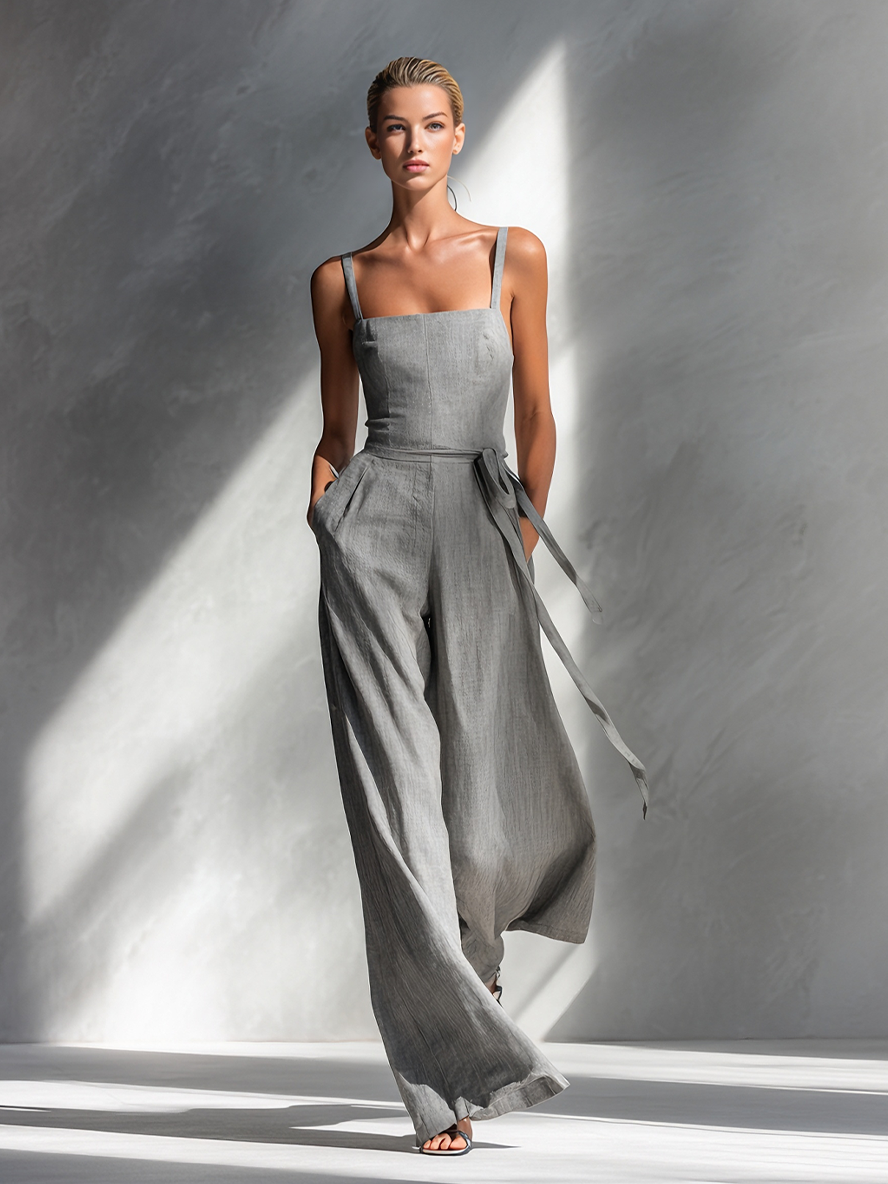 Linen Blend Jumpsuit
