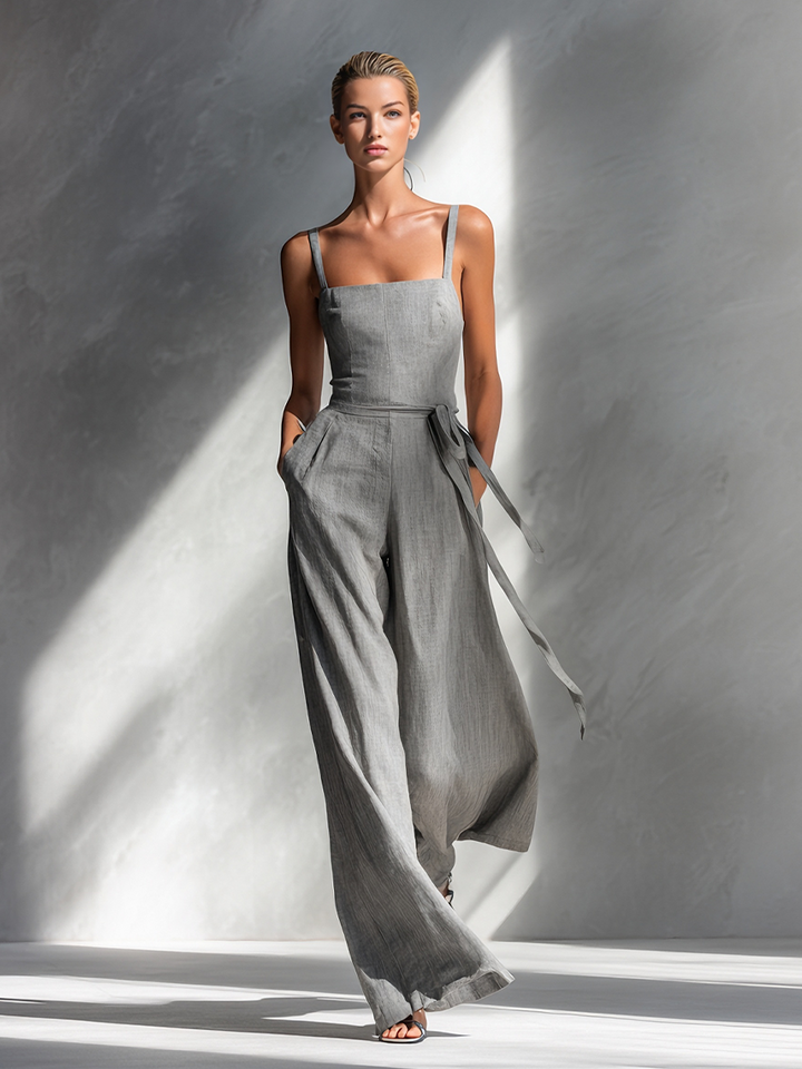 Linen Blend Jumpsuit