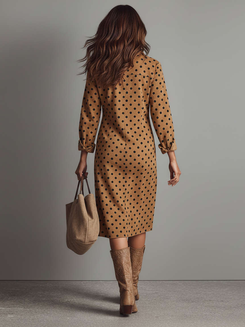 Polka Dot Midi Dress
