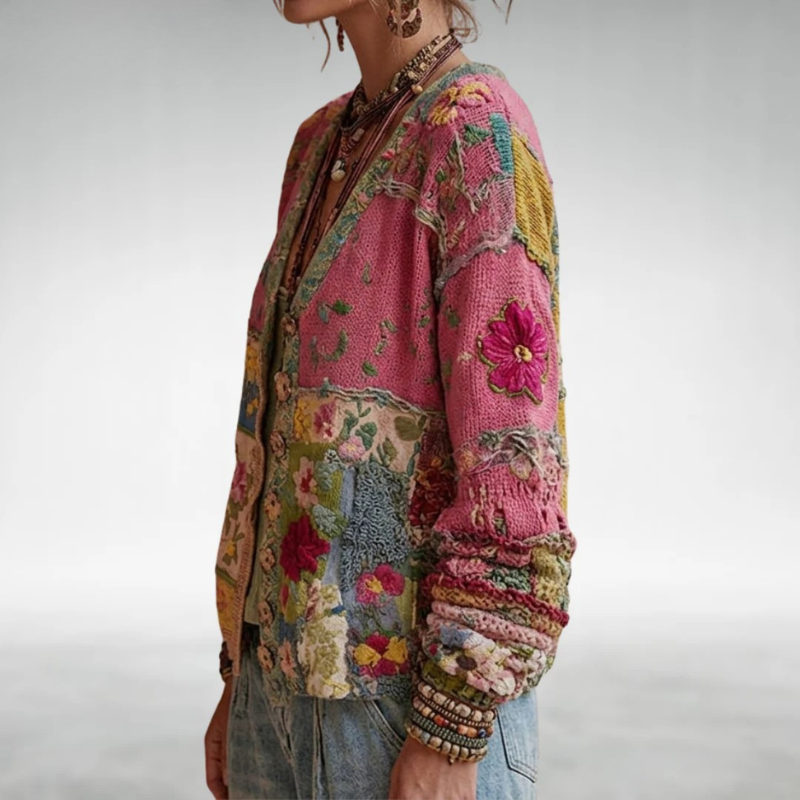 Patchwork Bloom Cardigan