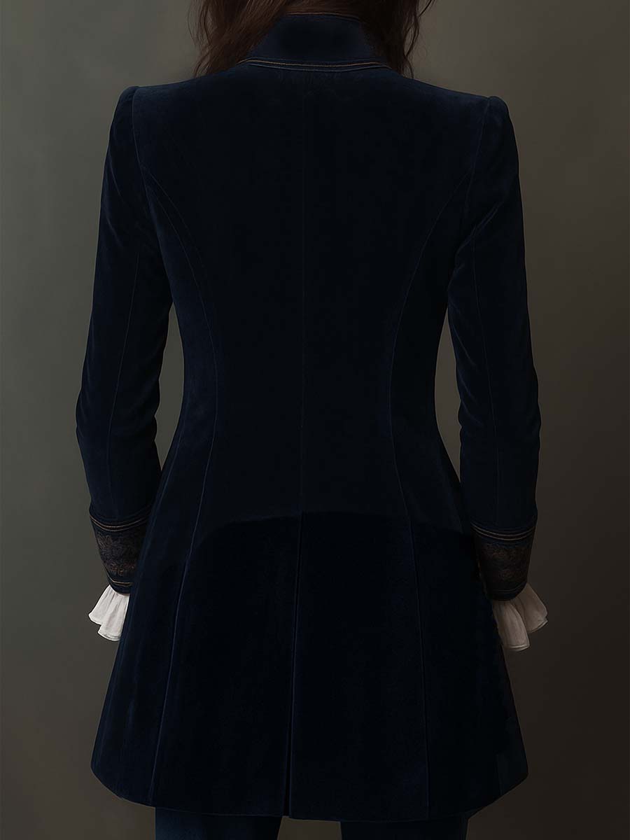 Navy Velvet Jacket