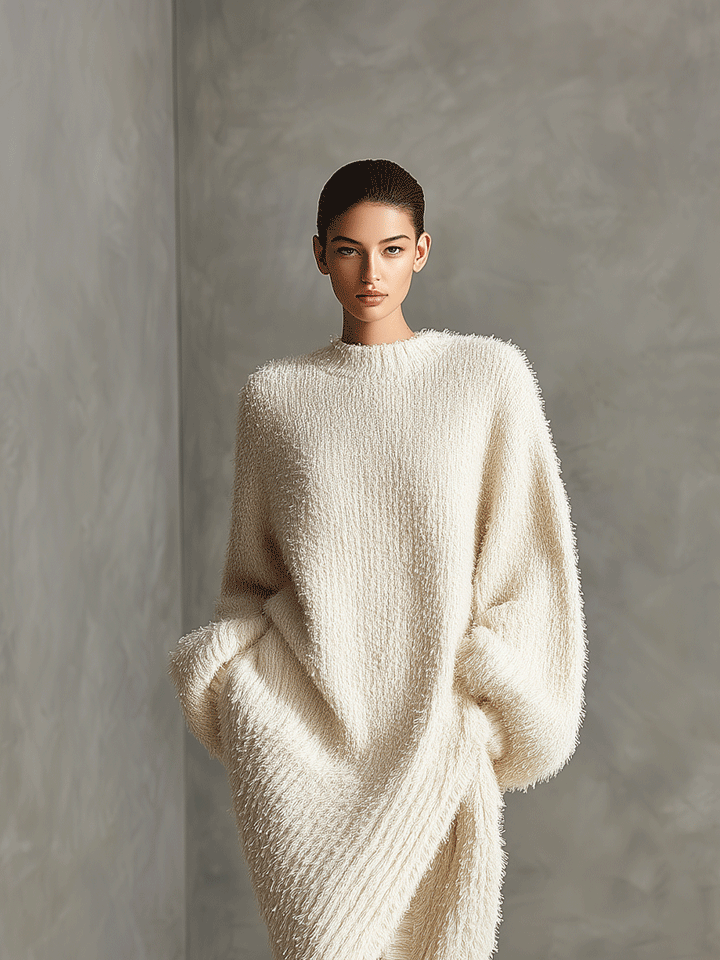 Mink Knit Midi Dress