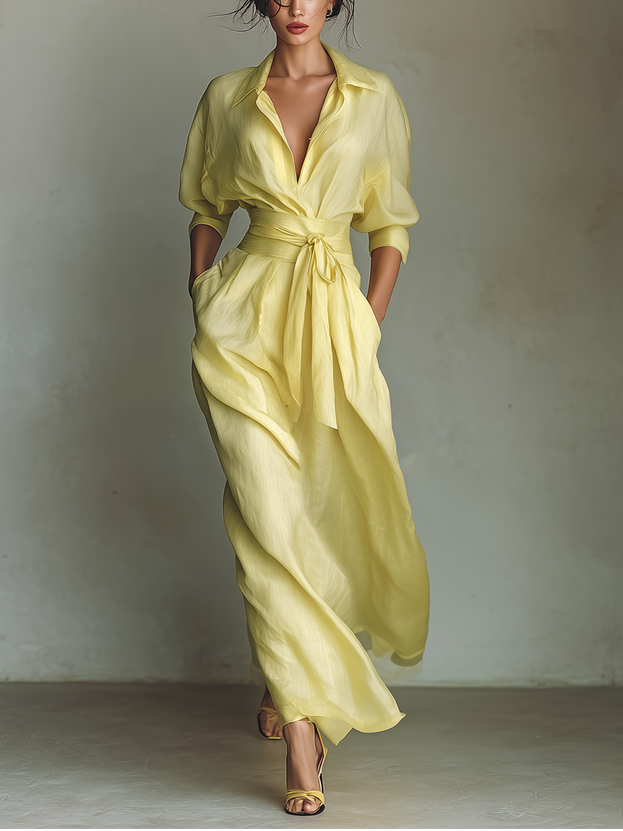 Lemon Maxi Dress