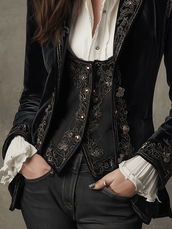 Black Velvet Blazer
