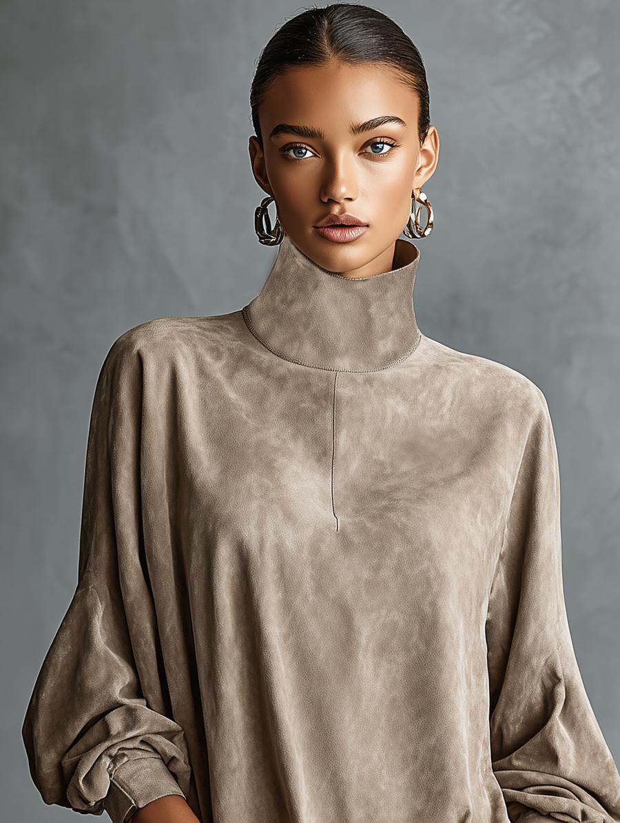 Suede Mini Dress