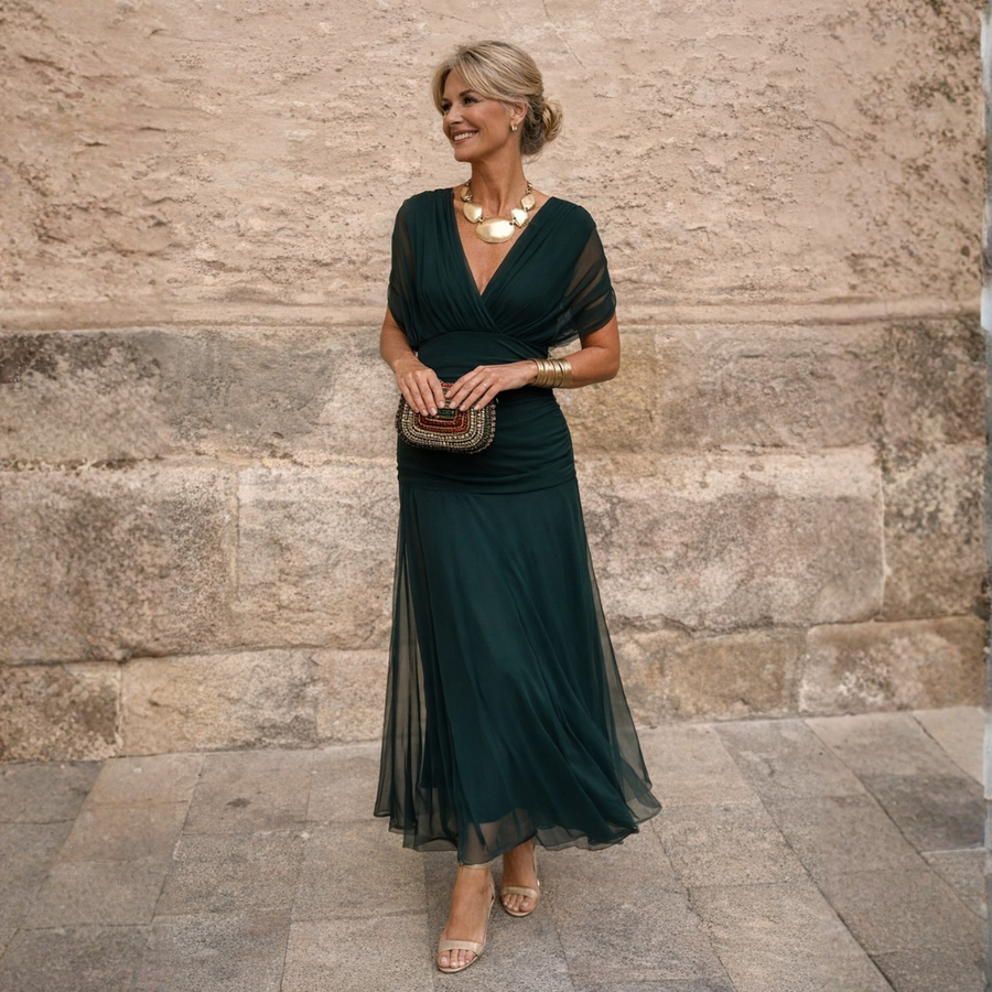 Draped Twist Gown