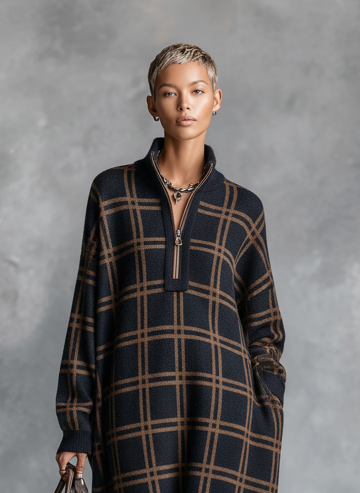 Plaid Maxi Dress