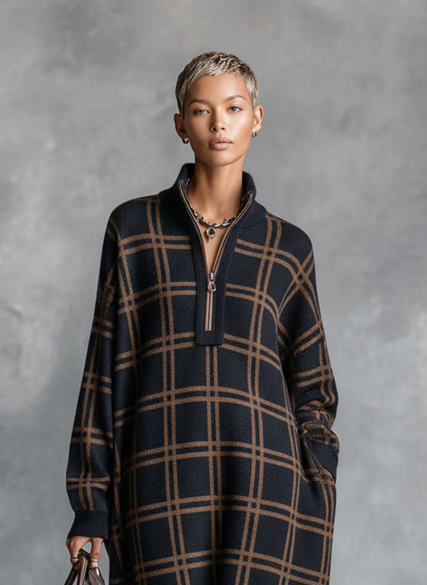 Plaid Maxi Dress