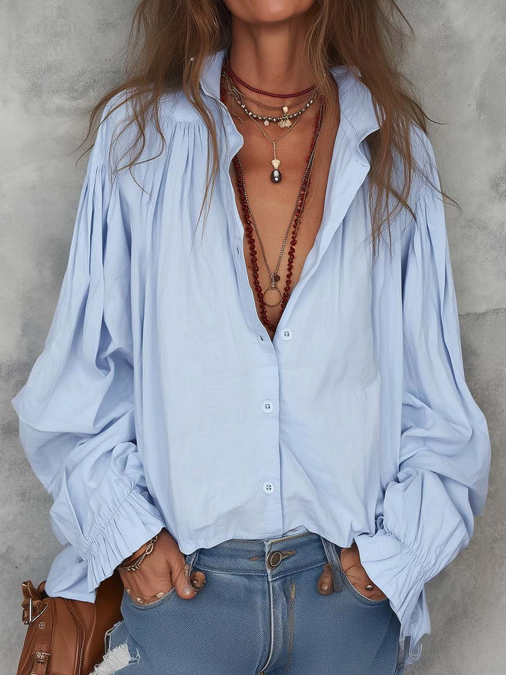 Ruffle Cuff Blouse