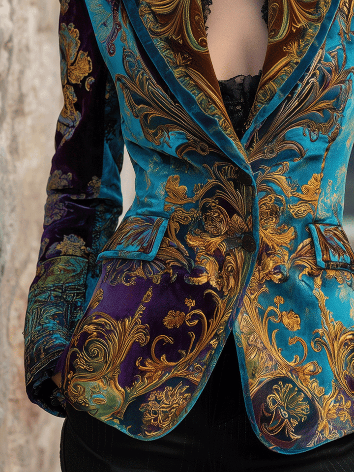 Baroque Velvet Blazer