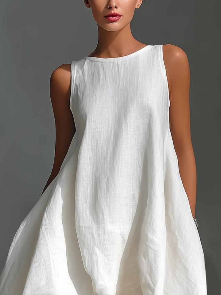 Linen Midi Dress