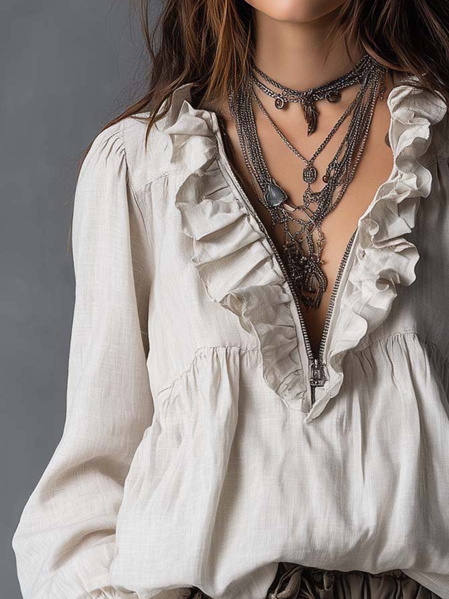 Ruffled Blouse