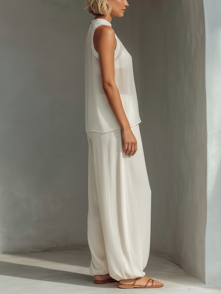Chiffon Top & Trousers