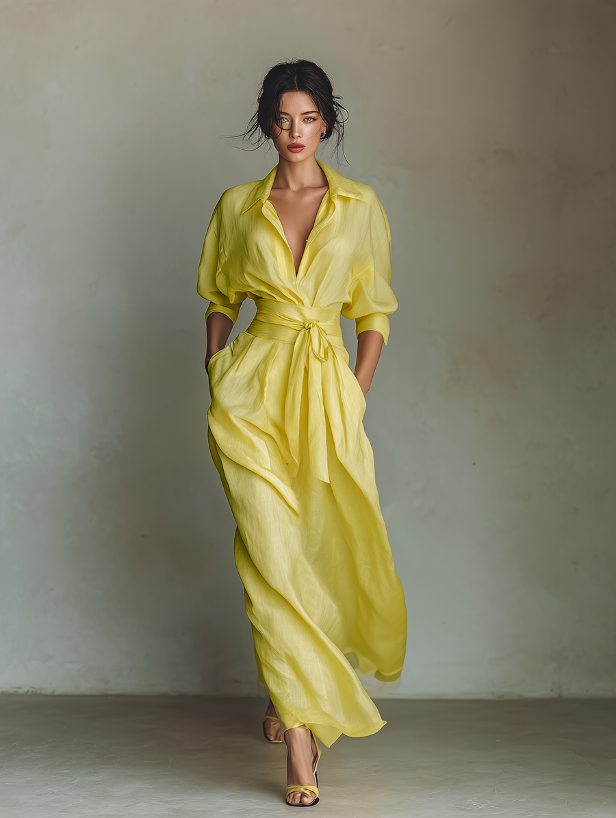Lemon Maxi Dress