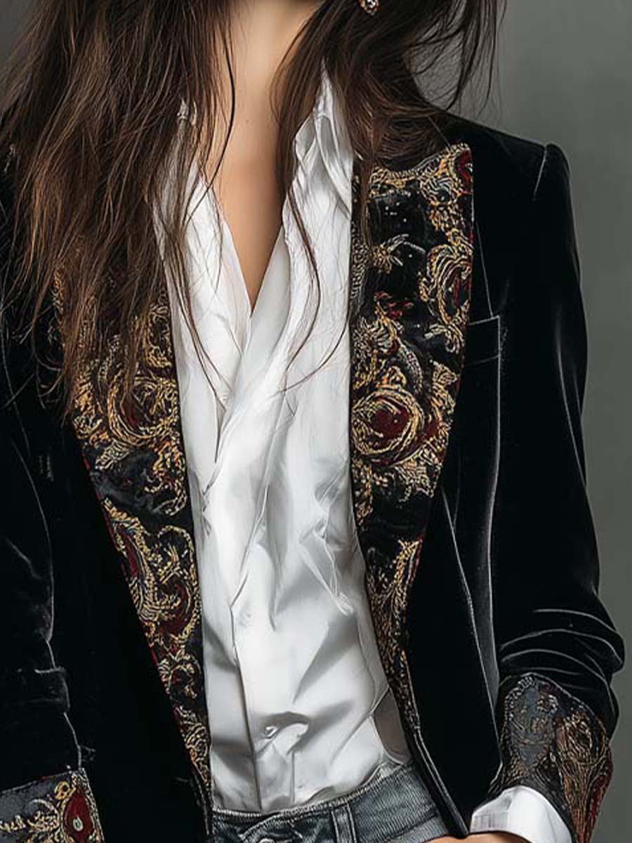 Black Velvet Blazer