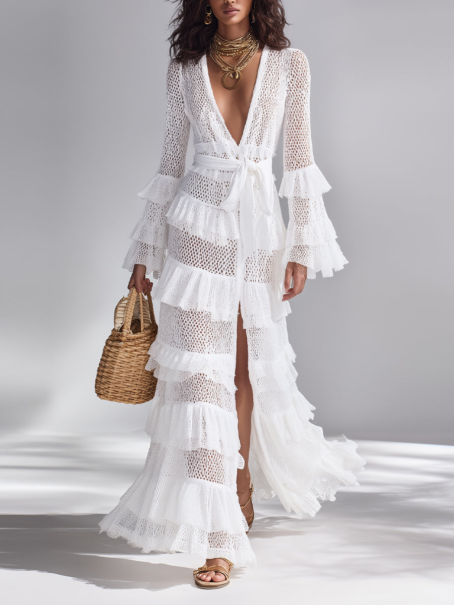 Crisp White Cardigan