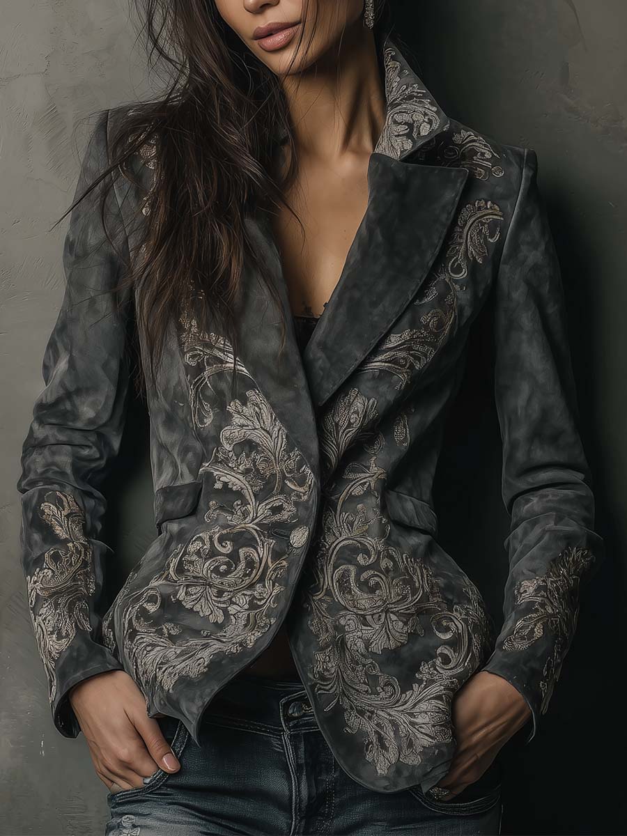 Charcoal Taupe Blazer