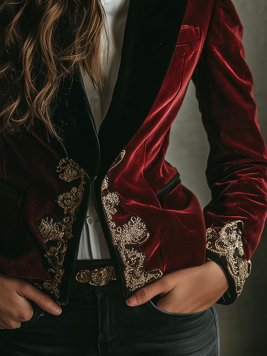 Black Velvet Blazer