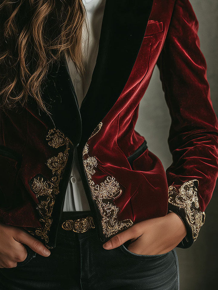 Black Velvet Blazer