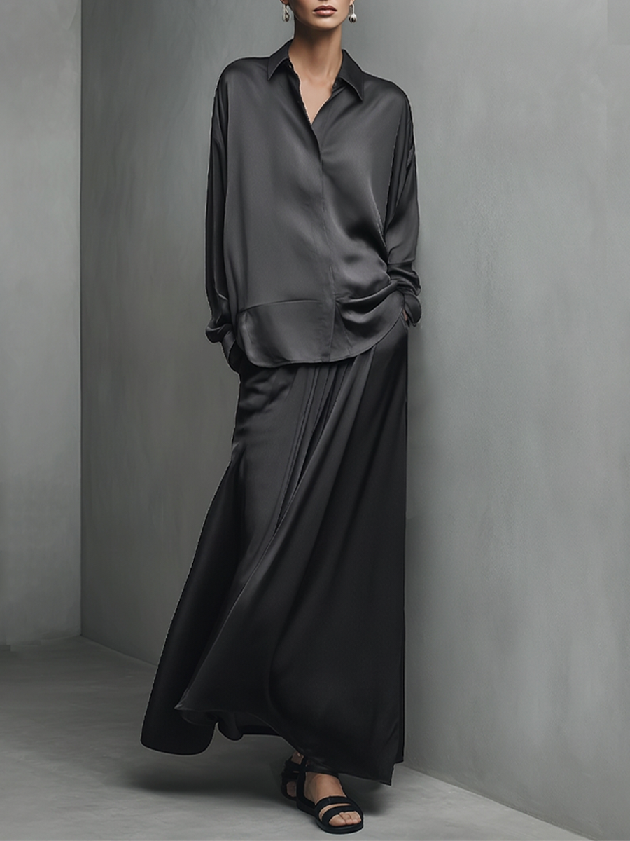 Satin Maxi Set