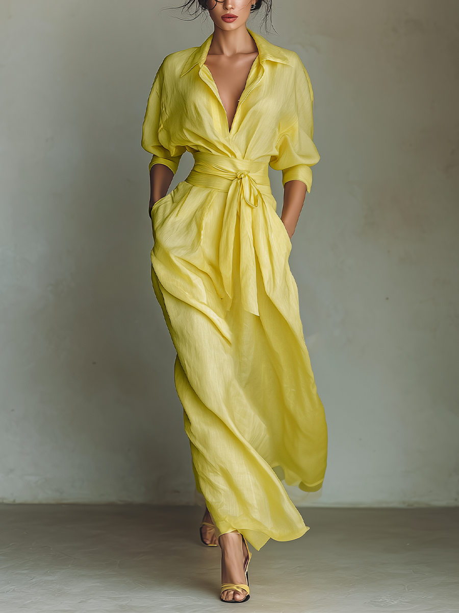 Lemon Maxi Dress